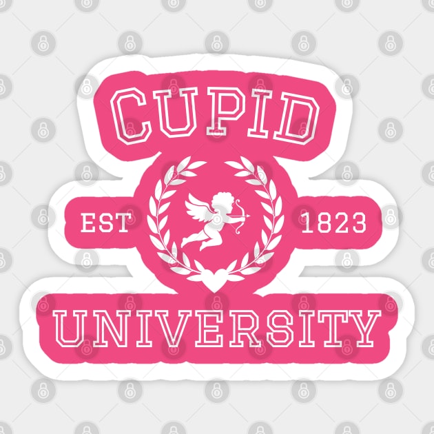 Cupid University Sticker by LylaLace Studio